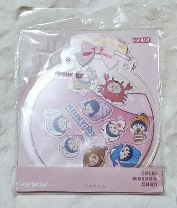 POPMart 마루코는 아홉살(치비 마루코짱) 아쿠아 아크릴 스탠드 핑크