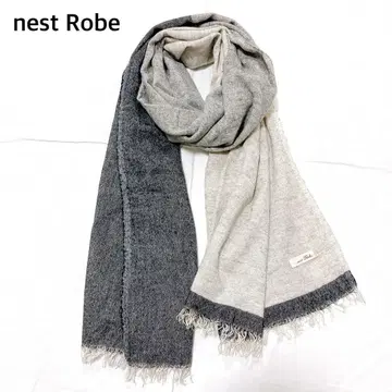 [ 새상품급 ] 네스트로브 nest Robe 대형 스톨 배색 바이컬러