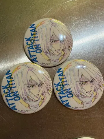 진격의 거인 WIT STUDIO key:prime 캔뱃지 미카사 3개