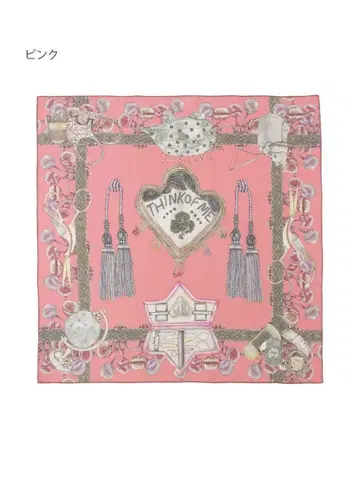 실크 스카프 스우시 런던 (SWASH LONDON) 핑크