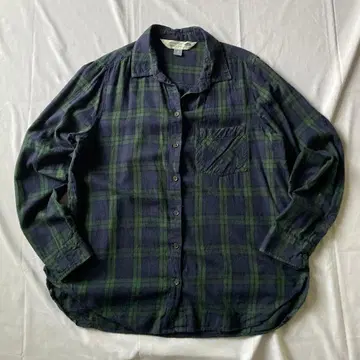 00s 올드 네이비 체크 플란넬 셔츠 그런지 Y2K 인기 구제 의류