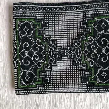 아이누 문양의 반폭 오비, 코부쿠로 오비, 리버서블