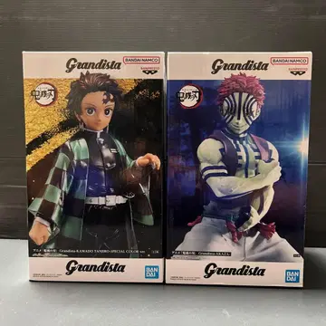 Grandista 귀멸의 칼날 카마도 탄지로 아카자 피규어 2종 세트
