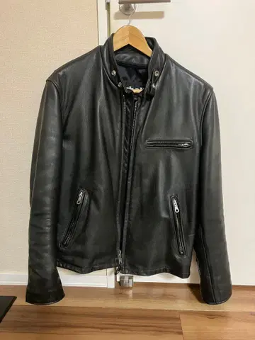 Schott 싱글 라이더 블랙 가죽