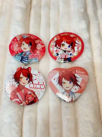 스토푸리 리이누 캔뱃지 4개 세트