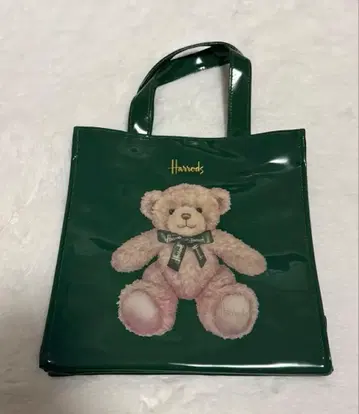 Harrods 테디베어 토트백 그린