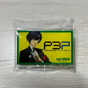 페르소나 3 빌리지 뱅가드 콜라보 아크릴 배지 주인공 전투복