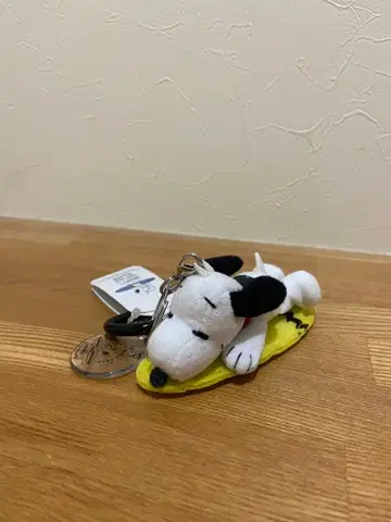 스누피 한정 시리즈 하와이 한정 서프샵 봉제 인형 키링