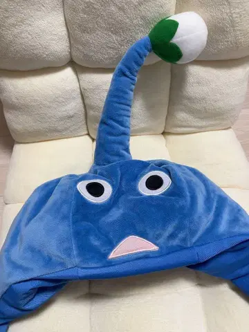 피크민 파랑 피크민 코스프레 모자 머리 장식 봉제 인형