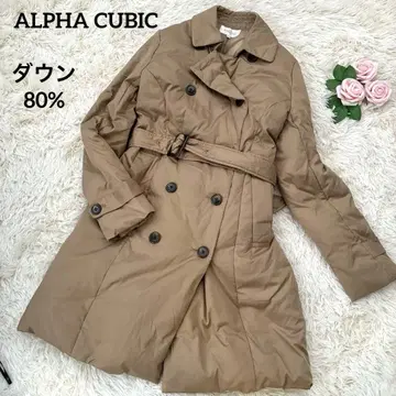 [ ALPHA CUBIC ] 알파 큐빅 다운 코트 트렌치 벨트 포함 9