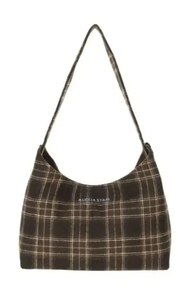 미개봉 새상품 ALEXIA STAM 체크 무늬 토트백 브라운 완판템