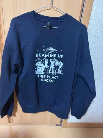 M 기묘한 이야기 맨투맨 로빈 BEAM ME UP 트레이닝복