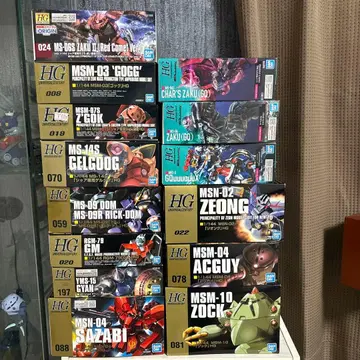 HG 건담 프라모델 세트 10종