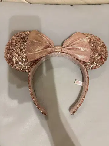 미키 귀 머리띠 로즈 골드