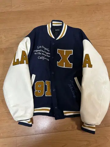 XLARGE 바시티 자켓 네이비 M