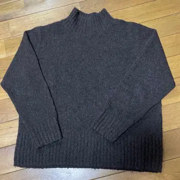 무인양품 야크 울 스웨터 브라운 M-L