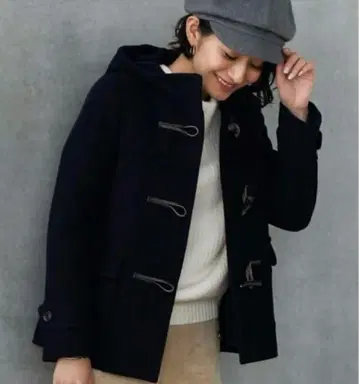 그린 라벨 릴랙싱 더플 코트 사이즈 34 네이비