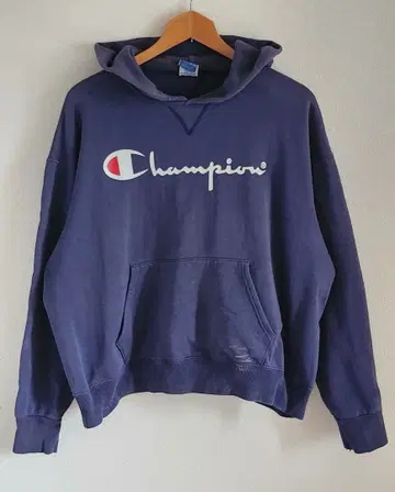 90s 챔피온 후드티 후디 USA 제작 페이드 빈티지 짧은 기장 박스