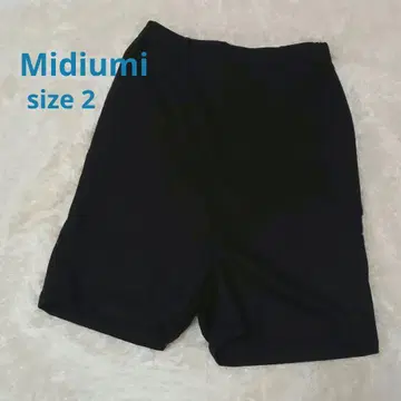 [미디우미] 울 하프 팬츠 일본제 블랙 사이즈 2