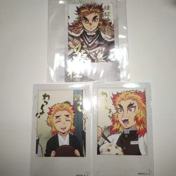 귀멸의 칼날 렌고쿠 쿄쥬로 센쥬로 폴라로이드풍 브로마이드