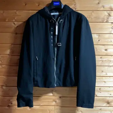 딕 비켐버그 [90S] 후드 달린 숏 블루종 48 블랙 계열