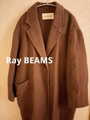 Ray BEAMS 브라운 롱 코트
