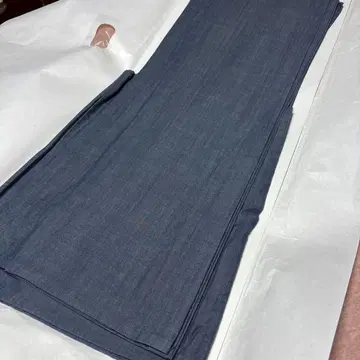 어른을 위한 광택감 데님 기모노 쿠루리