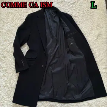 새상품급 COMME CA ISM 스텐카라 코트 L 네이비