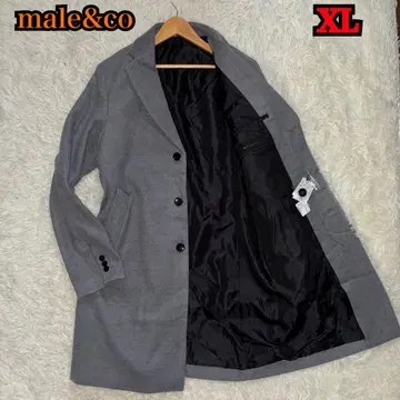 택 포함 미사용 새상품 male&co 스텐카라 코트 XL 그레이