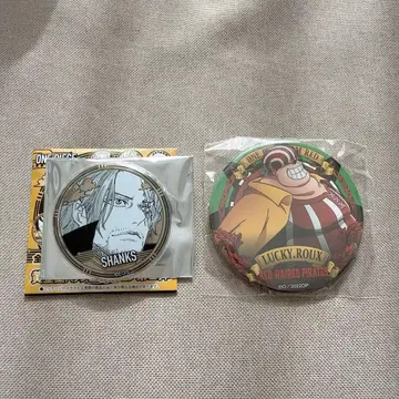 ONE PIECE 황금 캔뱃지 샹크스 키드
