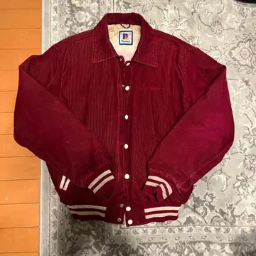 Rennoc USA 코듀로이 바시티 자켓 자수 80s 90s