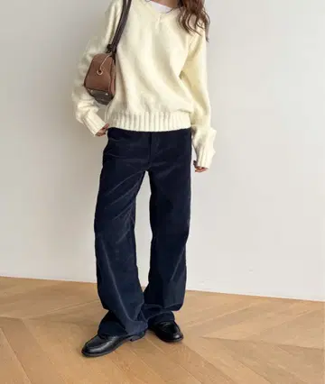 캐널진 코듀로이 스트레이트 팬츠