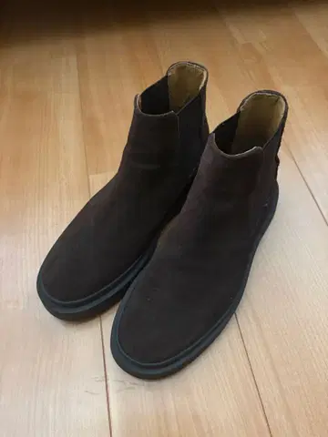 [새상품급] ZARA 다크 브라운 사이드 고어 부츠 42