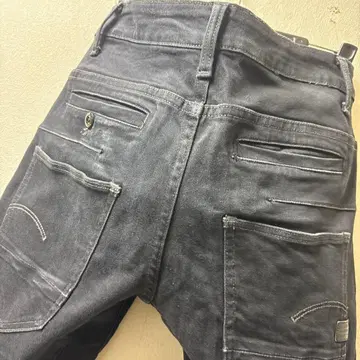 지스타로우 D-STAQ 뛰어난 스트레치 레어 사이즈 26 x 32 블랙