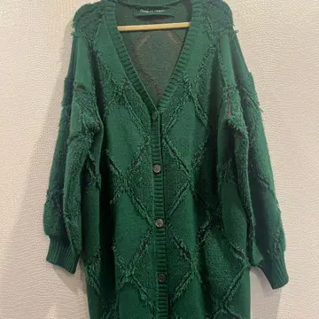 OSMOSIS 그린 롱 가디건 여성용