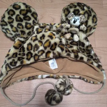 레오파드 무늬 미니 팬 캡