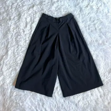 와이드 팬츠 가우초 팬츠 네이비 심플 S 사이즈 ZARA 라파