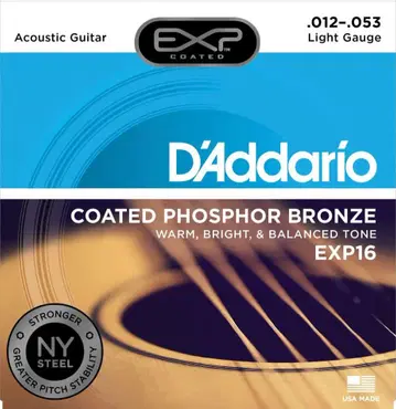 [ 5개 ] D'Addario EXP16 어쿠스틱 기타 줄