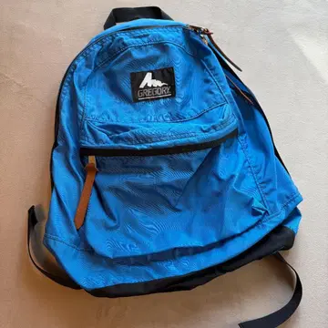 GREGORY 그레고리 파랑 나일론 백팩 구형 로고