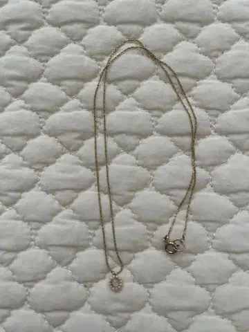 골드톤 목걸이 작은 펜던트