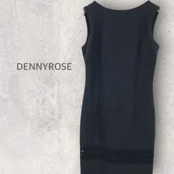 [ 데니 로즈 ] 슬리브리스 타이트 원피스 L 레이스 깔끔 세미 포멀