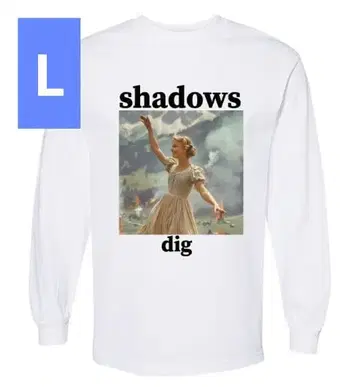 SHADOWS DIG L/S Tee 화이트 긴팔 티셔츠 L