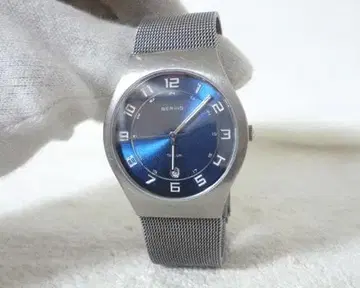 작동품 양품 베링 쿼츠 손목시계 남성용 11937 078