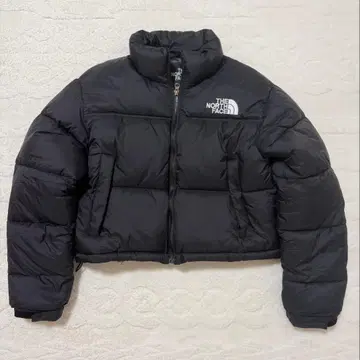 THE NORTH FACE 블랙 크롭 다운 자켓