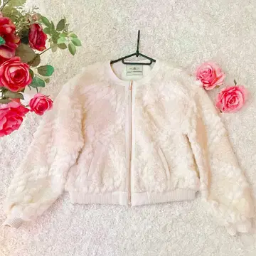 나카 리이사 착용 GRACECONTINENTAL 퍼 트위드 자켓