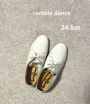 ramble dance 화이트 가죽 신발 24.5cm