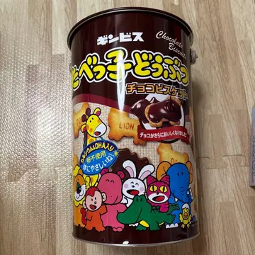 [ 미개봉 ] 타베코 동물 초코 비스킷 빅 캔