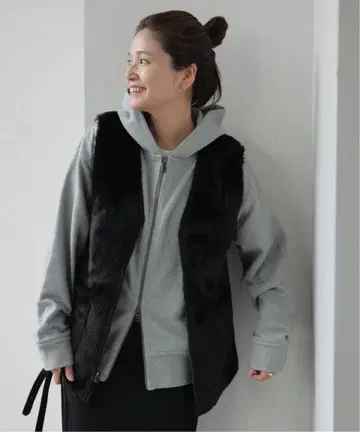 JOURNAL STANDARD 페이크 무스탕 리버서블 베스트