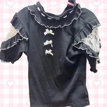 노에미 지뢰계 블랙 상의