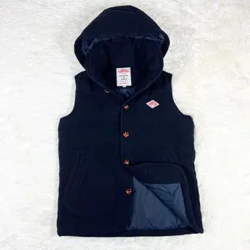 단톤 BEAMS 별주 울 모사 다운 베스트 후드 부착 36